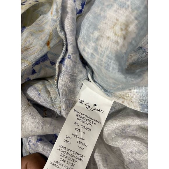 New Anthropologie x The Lazy Poet Linen Mika Dress sz Medium - Picture 5 of 8